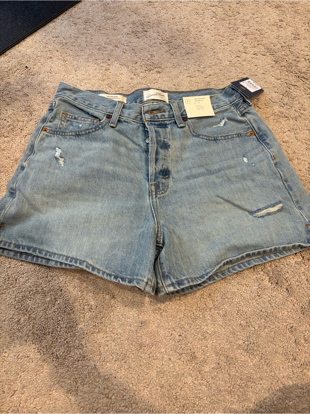 Light Blue Distressed Denim Women's Shorts